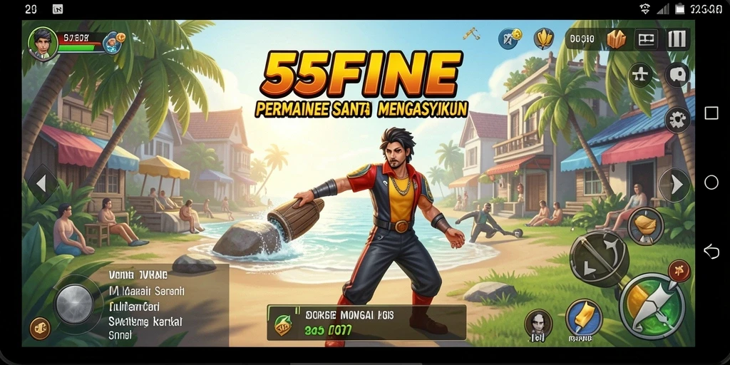 Tangkapan layar 55FIVE menunjukkan gameplay menyenangkan dan menantang.