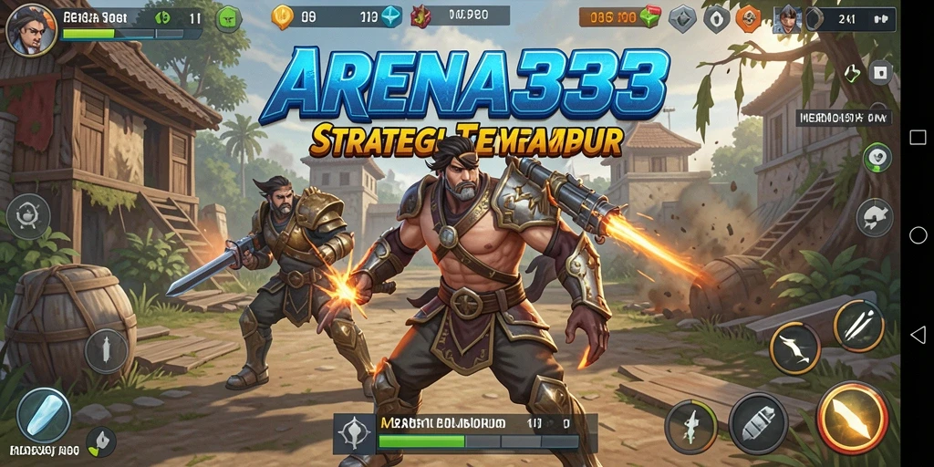Gameplay intense dari ARENA333 yang menunjukkan pertempuran strategis.