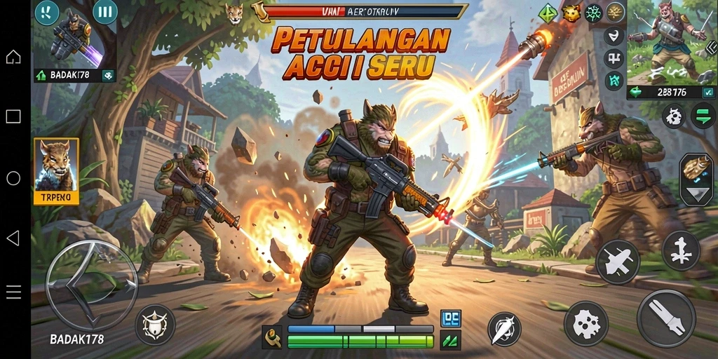 Tampilan menarik dari gameplay BADAK178 dengan aksi yang penuh adrenalin.