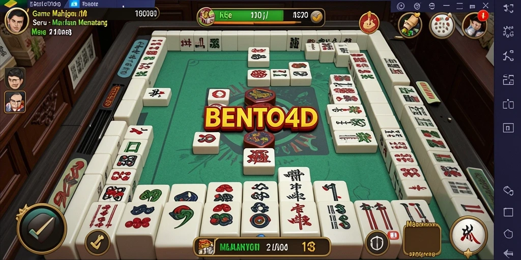 Gameplay seru Mahjong di BENTO4D dengan grafis menawan.