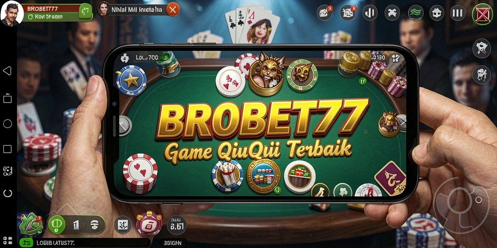 Tangkapan layar gameplay BROBET77 menampilkan aksi seru permainan QiuQiu.