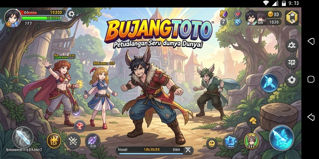 Tampilan gameplay <strong>BUJANGTOTO</strong> yang menakjubkan saat berpetualang di dunia anime.