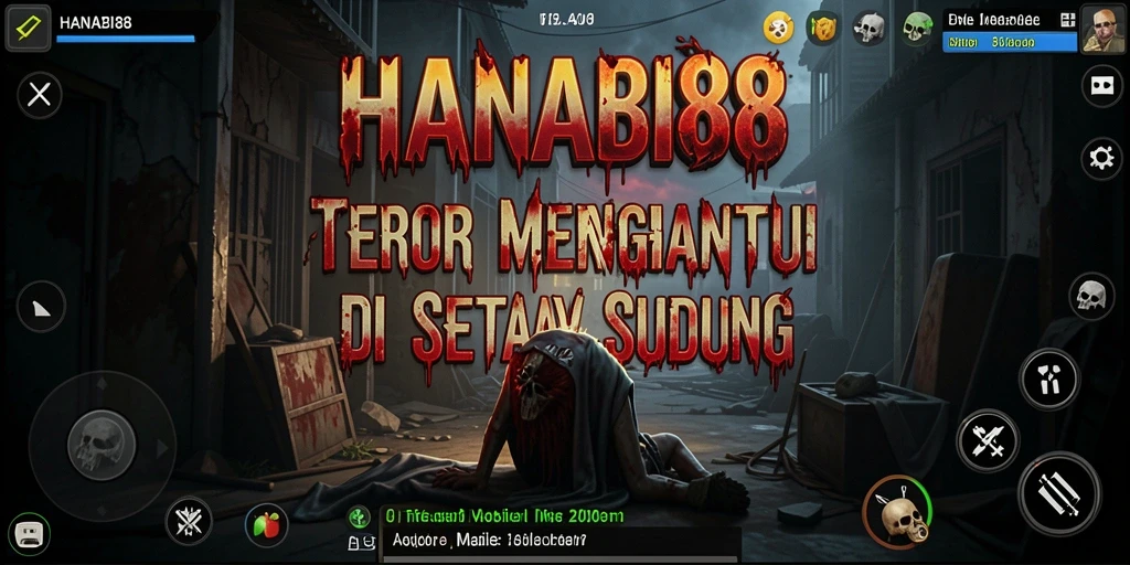 Screenshot gameplay HANABI88 yang menunjukkan ketegangan dan atmosfer Horror.