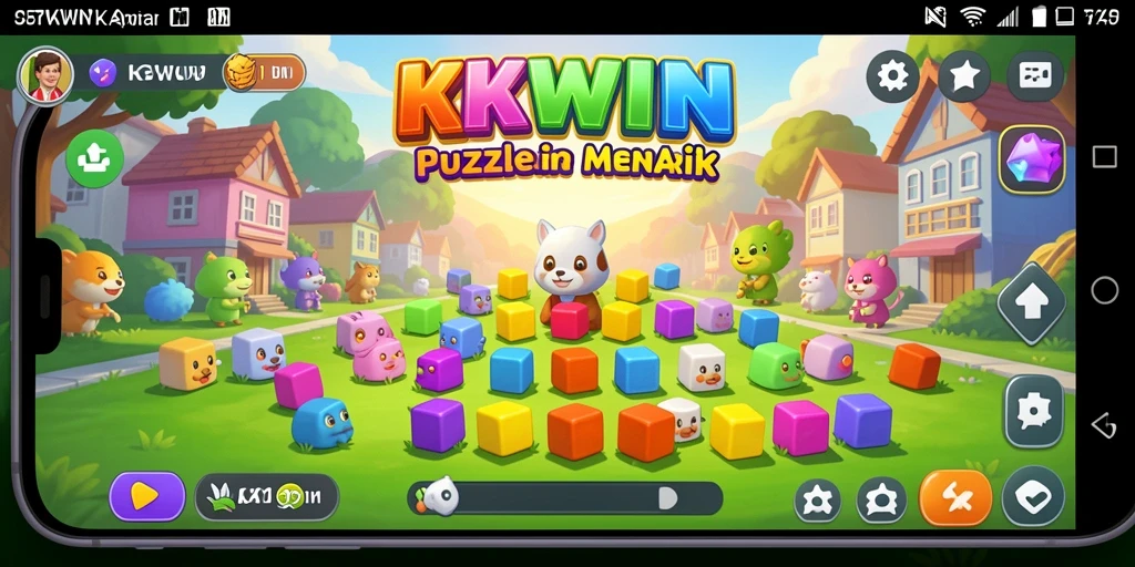 Gameplay KKWIN yang menarik dan penuh teka-teki menantang.