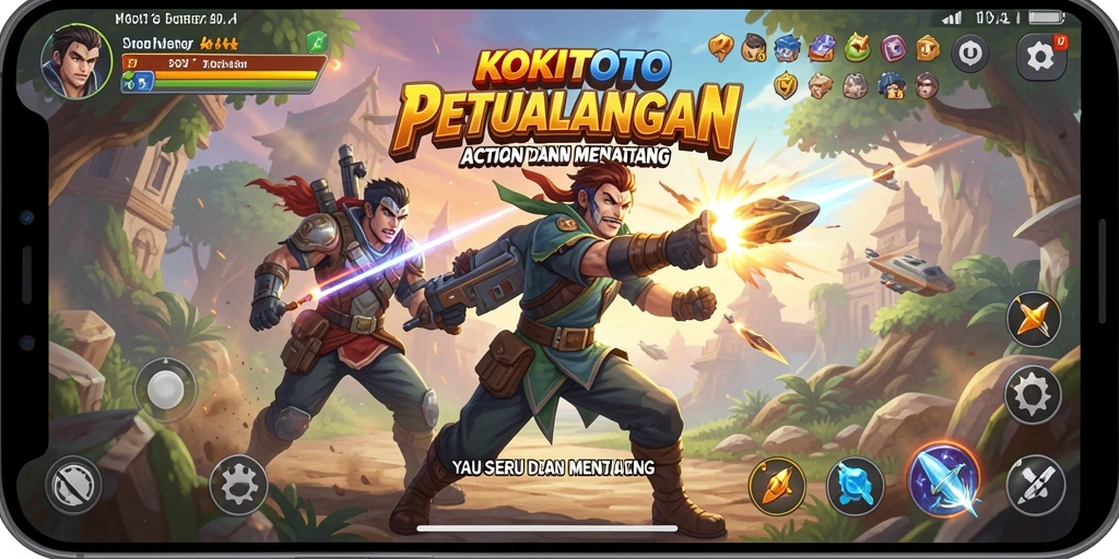 Gameplay KOKITOTO yang intens dan mendebarkan dalam aksi nonstop.