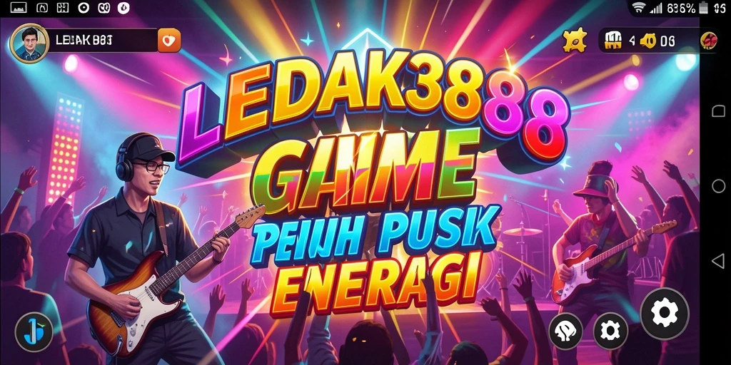 Tampilan menarik dari gameplay LEDAK388 yang penuh musik.