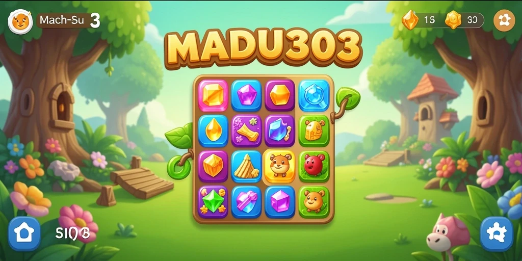 Tampilan gameplay MADU303 yang seru dan penuh warna.