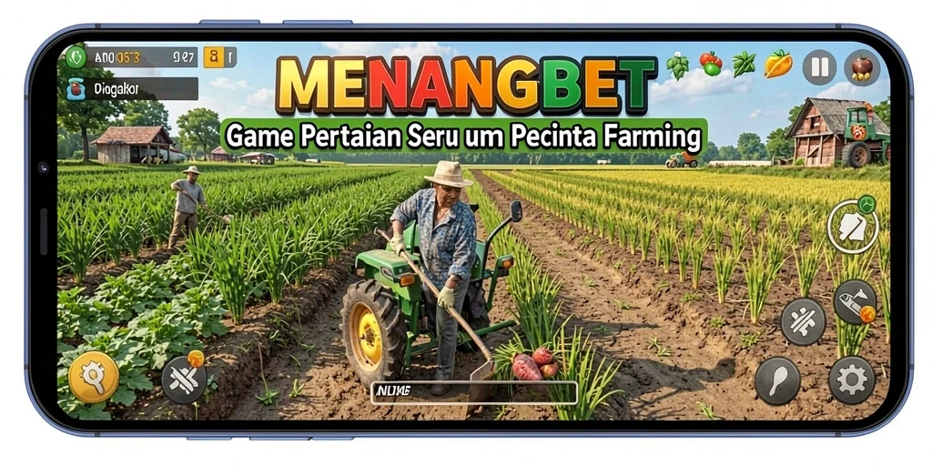 Tangkapan layar permainan MENANGBET menampilkan aktivitas bertani yang seru.