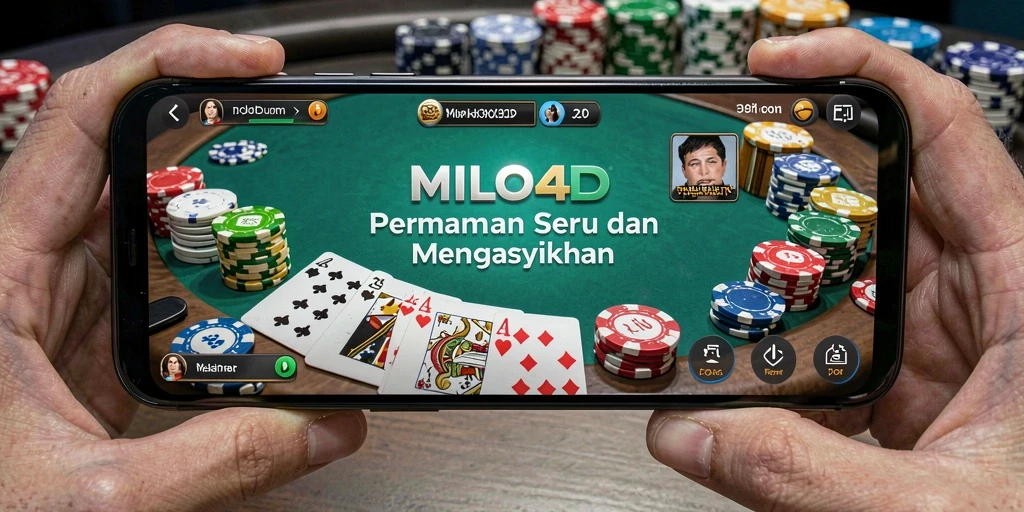 Gameplay Poker seru di MILO4D dengan desain menarik.