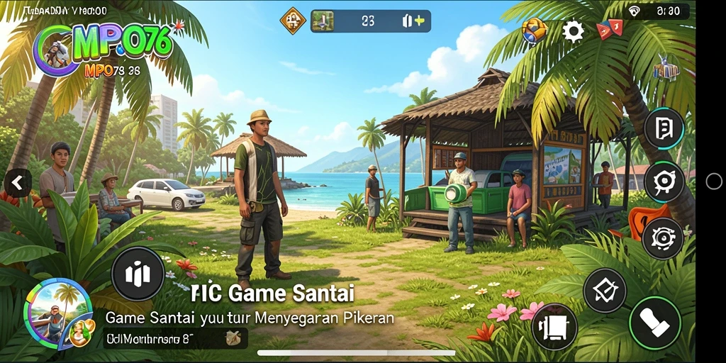 Tampilan gameplay MPO76 yang menyenangkan dan penuh warna.