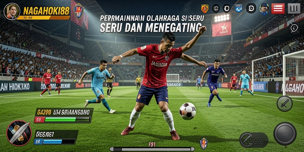 Screenshot gameplay NAGAHOKI88 menunjukkan aksi olahraga seru.