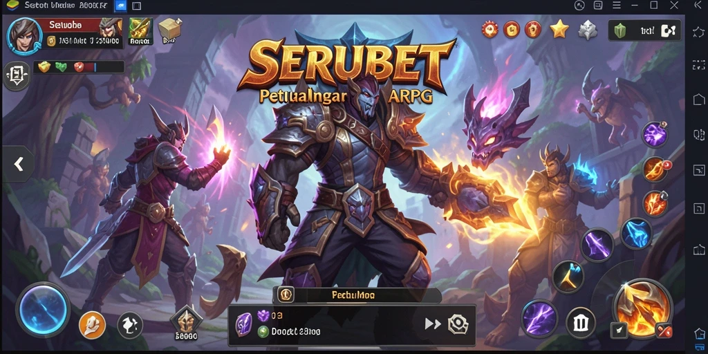 Tampilan gameplay SERUBET yang penuh aksi dan petualangan seru.