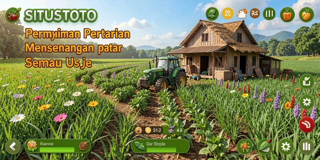 Tampilan menarik dari gameplay SITUSTOTO yang menampilkan aktivitas pertanian.