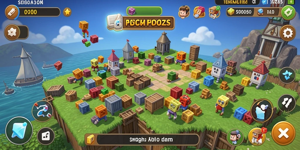 Screenshot SM605 menampilkan gameplay Puzzle yang menantang dan menyenangkan.