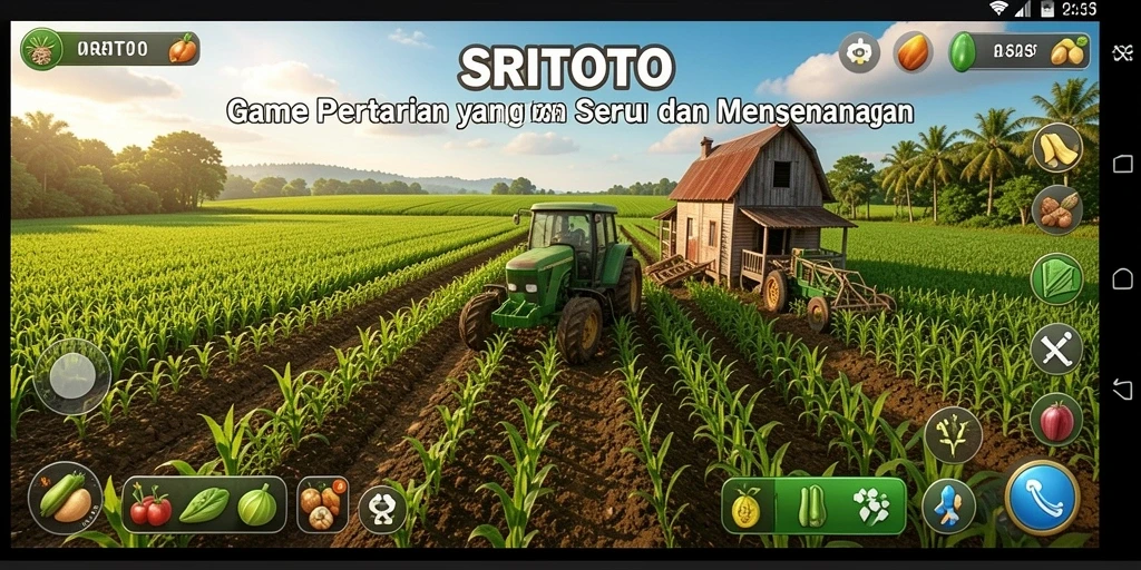 Gameplay seru dan menantang di dunia pertanian virtual.