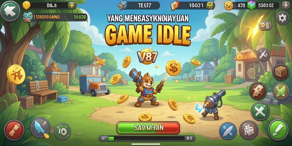 Tampilan gameplay V87 yang menarik dan adiktif.