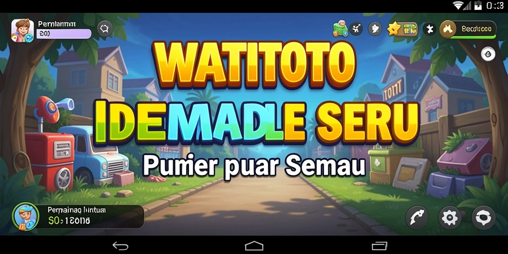 Tampilan gameplay WATITOTO yang menarik dan intuitif.